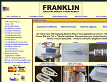 Tablet Screenshot of franklinhotstamp.com